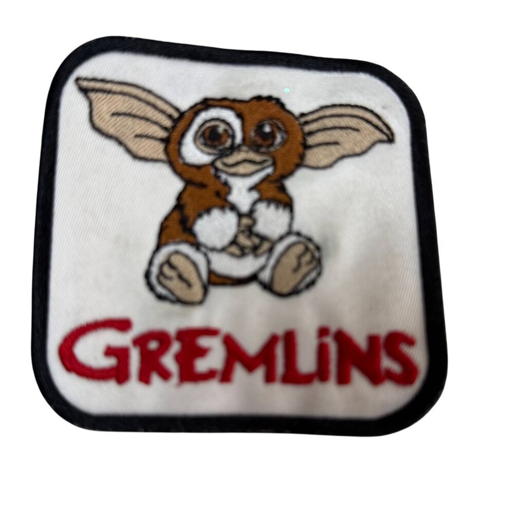 Gremlins Gizmo Embroidered Iron-On Patch 3" Square Retro Vibe